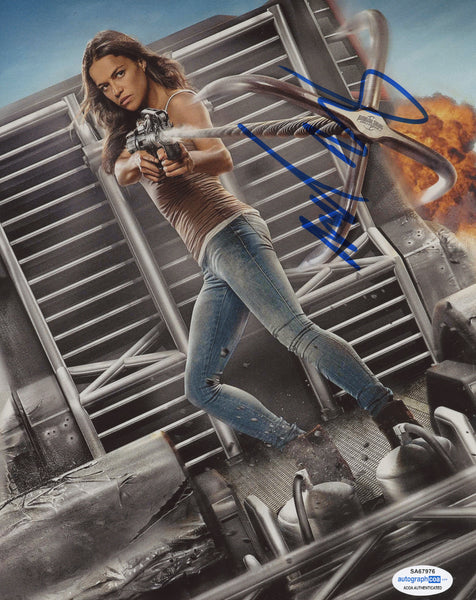 Michelle Rodriguez Fast and Furious Signed Autograph 8x10 Photo ACOA