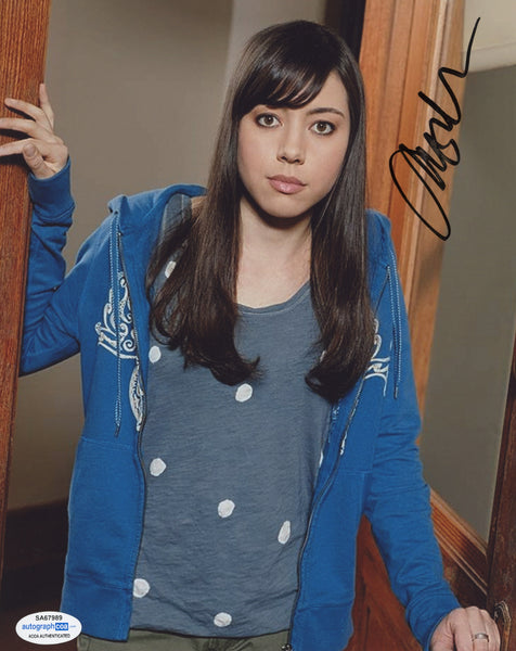 Aubrey Plaza Parks and Rec Signed Autograph 8x10 Photo ACOA