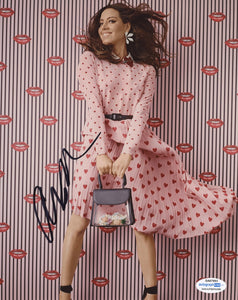 Aubrey Plaza Sexy Signed Autograph 8x10 Photo ACOA