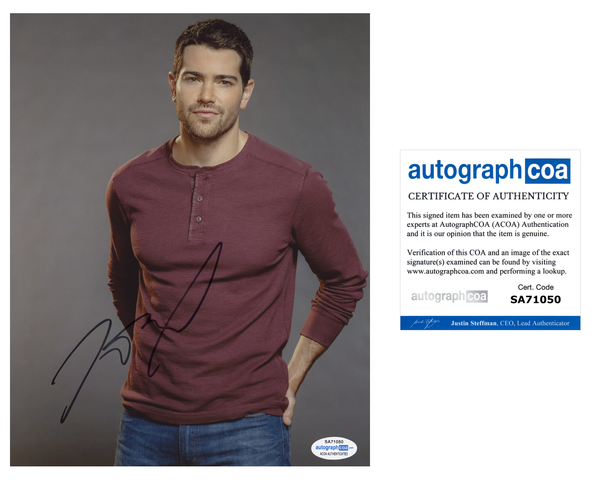 Jesse Metcalfe Chesapeake Shores Signed Autograph 8x10 Photo ACOA