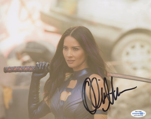 Olivia Munn X-Men Signed Autograph 8x10 Photo ACOA