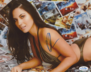 Olivia Munn Sexy Signed Autograph 8x10 Photo ACOA