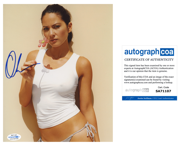 Olivia Munn Sexy Signed Autograph 8x10 Photo ACOA