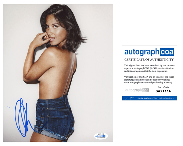 Olivia Munn Sexy Signed Autograph 8x10 Photo ACOA