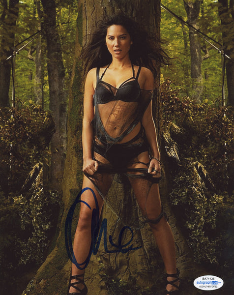 Olivia Munn Sexy Signed Autograph 8x10 Photo ACOA