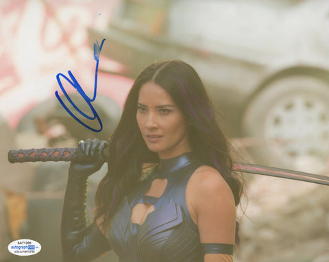 Olivia Munn X-Men Signed Autograph 8x10 Photo ACOA