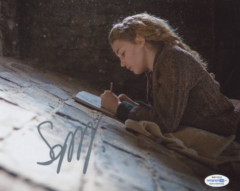 Sophie Nelisse Book Thief Signed Autograph 8x10 Photo ACOA