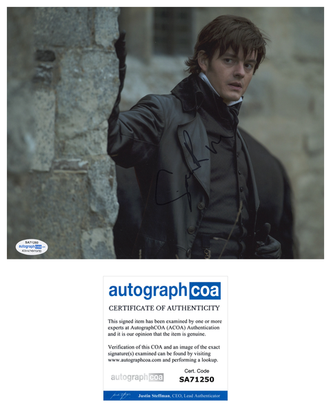 Sam Riley Pride Prejudice Zombies Signed Autograph 8x10 Photo ACOA