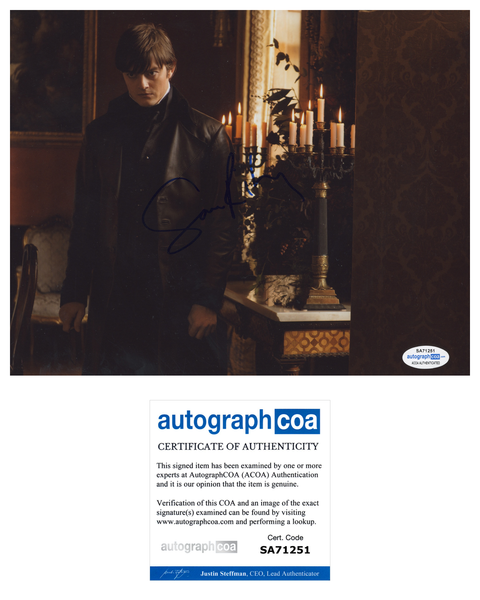 Sam Riley Pride Prejudice Zombies Signed Autograph 8x10 Photo ACOA