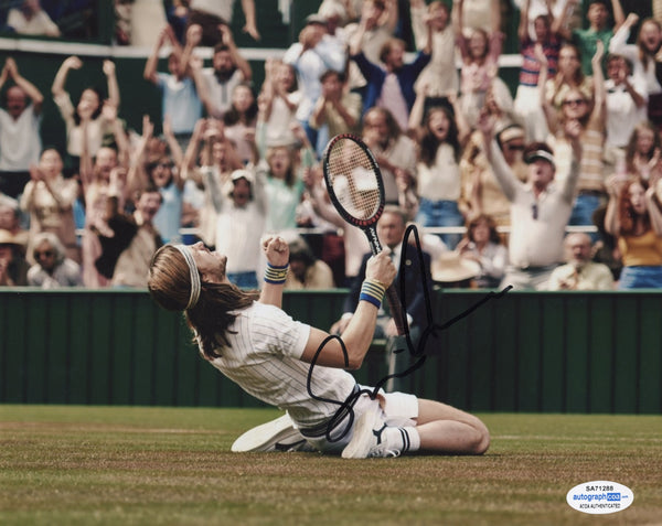 Sverrir Gudnason Borg vs McEnroe Signed Autograph 8x10 Photo ACOA