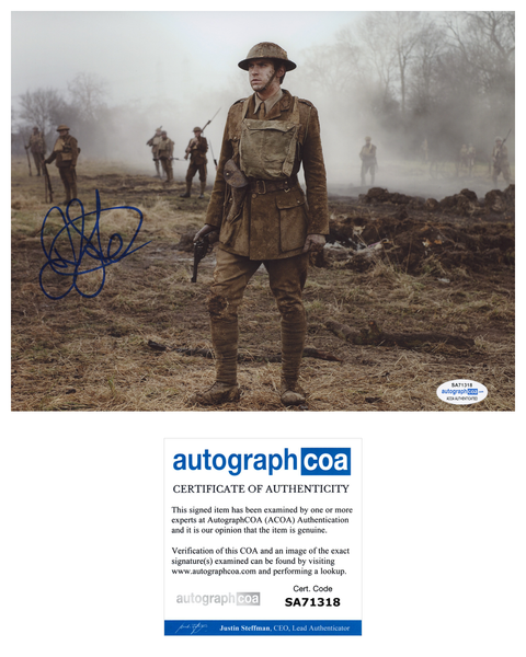 Dan Stevens Downton Abbey Signed Autograph 8x10 Photo ACOA