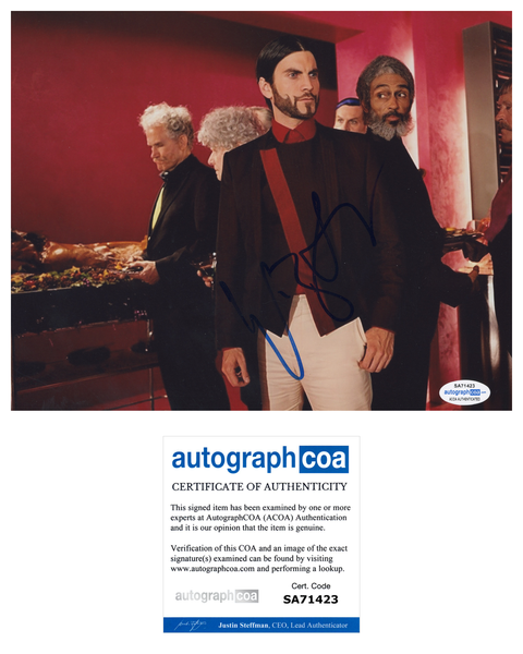 Wes Bentley Hunger Games Signed Autograph 8x10 Photo ACOA