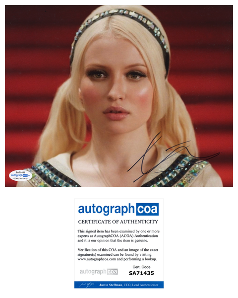 Emily Browning Sucker Punch Signed Autograph 8x10 Photo ACOA