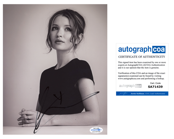 Emily Browning American Gods Signed Autograph 8x10 Photo ACOA