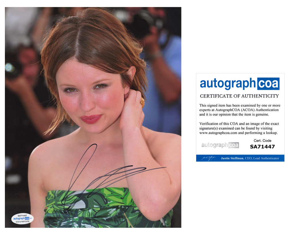 Emily Browning Sexy Signed Autograph 8x10 Photo ACOA | Outlaw Hobbies  Authentic Autographs