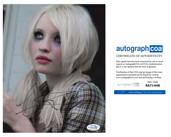 Emily Browning Sexy Signed Autograph 8x10 Photo ACOA