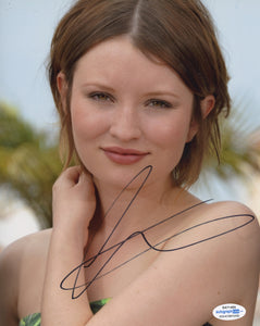 Emily Browning Sexy Signed Autograph 8x10 Photo ACOA