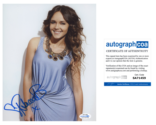 Rebecca Breeds Clarice Signed Autograph 8x10 Photo ACOA