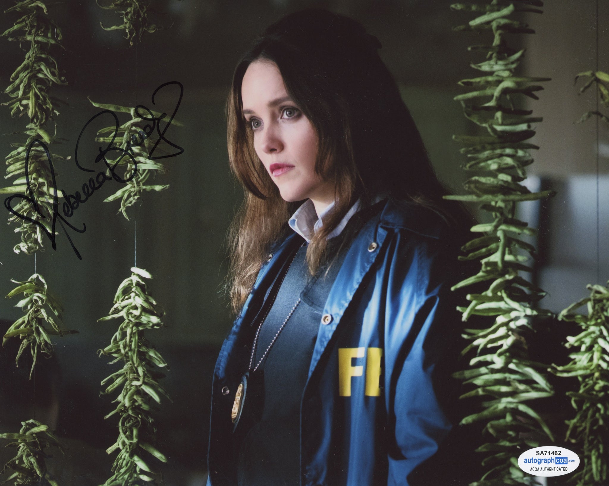 Rebecca Breeds Clarice Signed Autograph 8x10 Photo ACOA