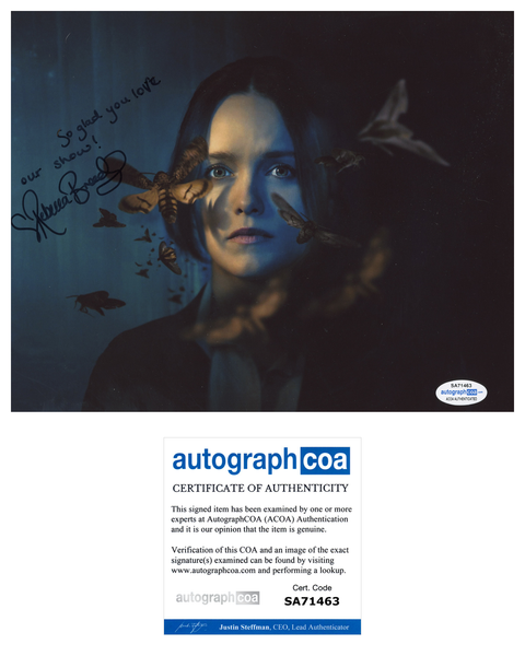 Rebecca Breeds Clarice Signed Autograph 8x10 Photo ACOA