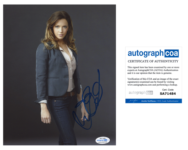 Katie Cassidy Arrow Signed Autograph 8x10 Photo ACOA