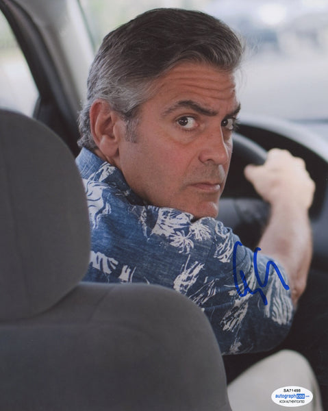 George Clooney Descendants Signed Autograph 8x10 Photo ACOA