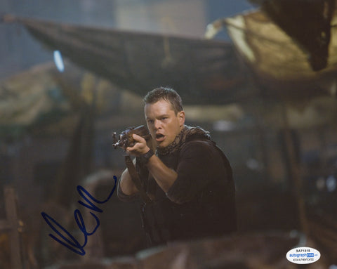 Matt Damon Green Zone Signed Autograph 8x10 Photo ACOA