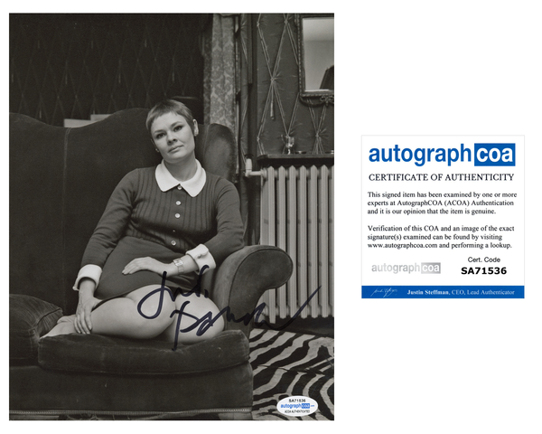 Judi Dench Bond 007 Goldeneye Signed Autograph 8x10 Photo ACOA
