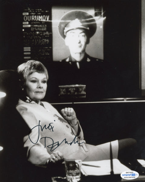 Judi Dench Bond 007 Goldeneye Signed Autograph 8x10 Photo ACOA