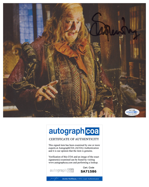 Stephen Fry The Hobbit Signed Autograph 8x10 Photo ACOA