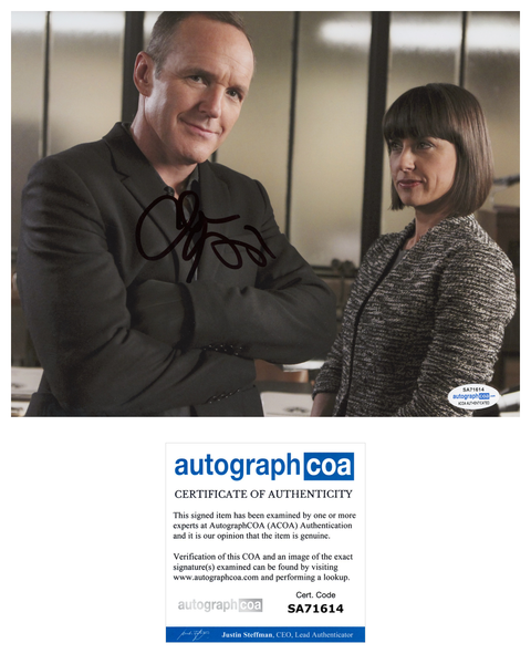 Clark Gregg Coulson Avengers Shield Signed Autograph 8x10 Photo ACOA