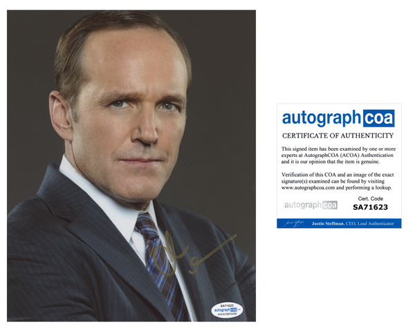 Clark Gregg Coulson Avengers Shield Signed Autograph 8x10 Photo ACOA