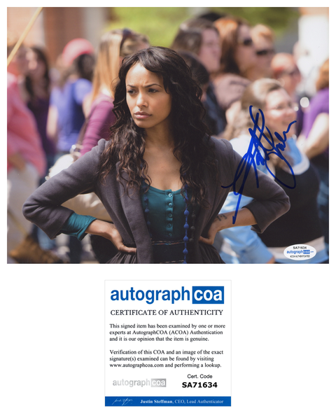 Kat Graham Vampire Diaries Signed Autograph 8x10 Photo ACOA