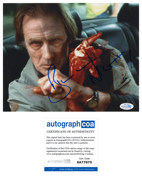 Bill Nighy Shaun of the Dead Signed Autograph 8x10 Photo ACOA