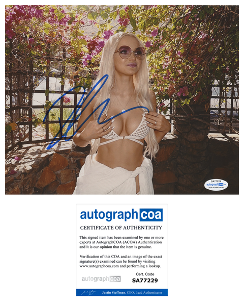 Dove Cameron Sexy Descendants Signed Autograph 8x10 Photo ACOA