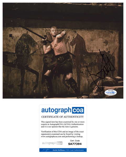 Kellan Lutz Hercules Signed Autograph 8x10 Photo ACOA