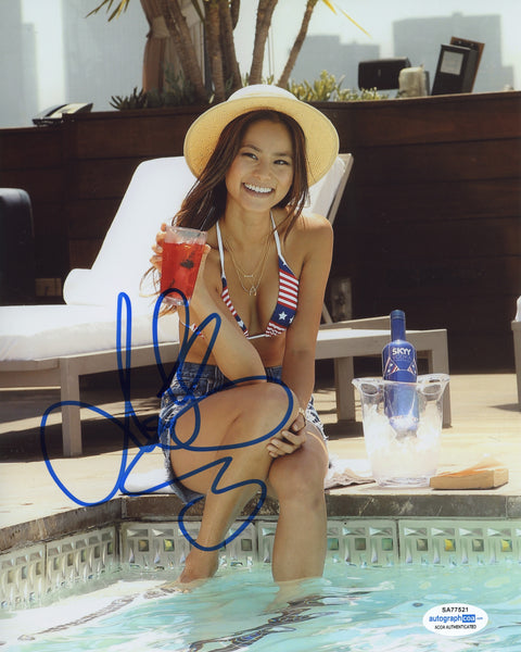 Jamie Chung Sexy Signed Autograph 8x10 Photo ACOA