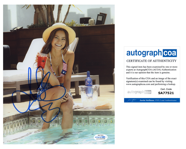 Jamie Chung Sexy Signed Autograph 8x10 Photo ACOA