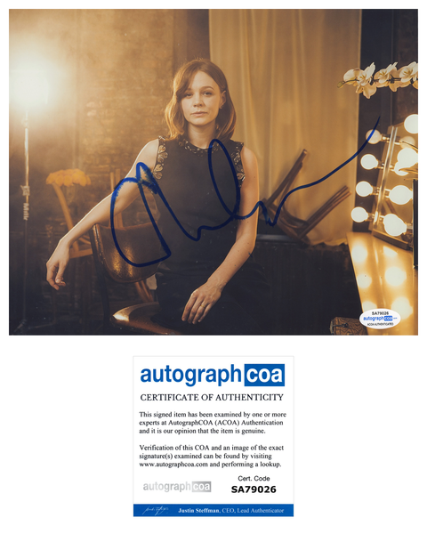 Carey Mulligan Sexy Signed Autograph 8x10 Photo ACOA