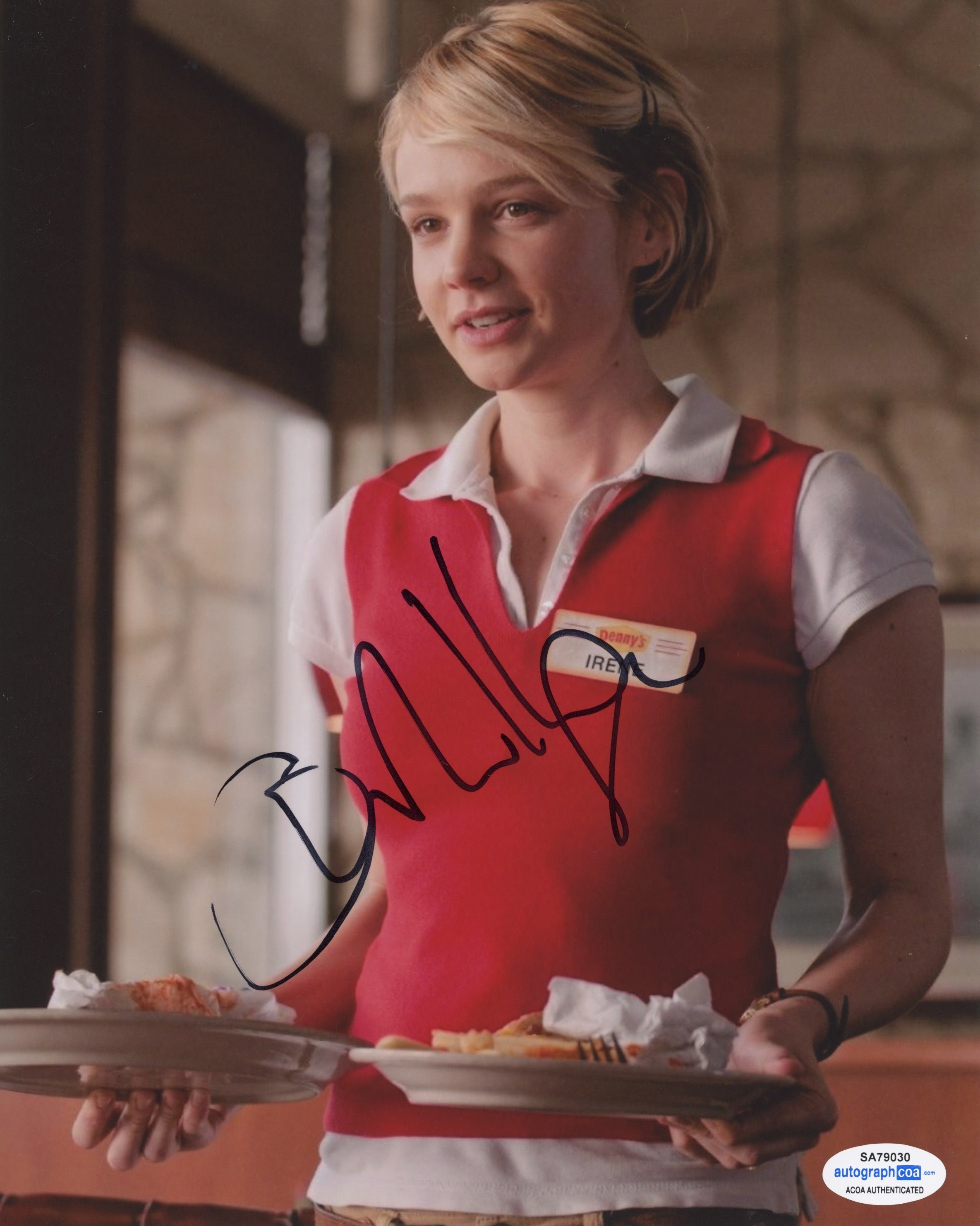 Carey Mulligan Drive Signed Autograph 8x10 Photo ACOA | Outlaw