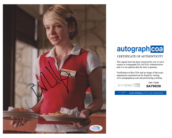 Carey Mulligan Drive Signed Autograph 8x10 Photo ACOA