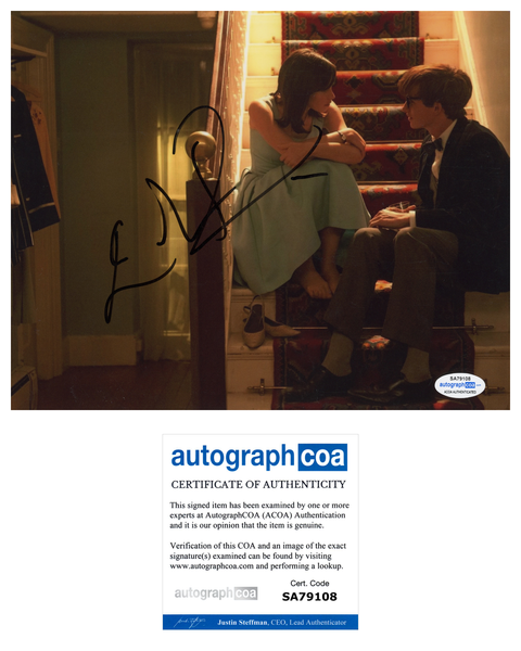 Eddie Redmayne Theory of Everything Signed Autograph 8x10 Photo ACOA
