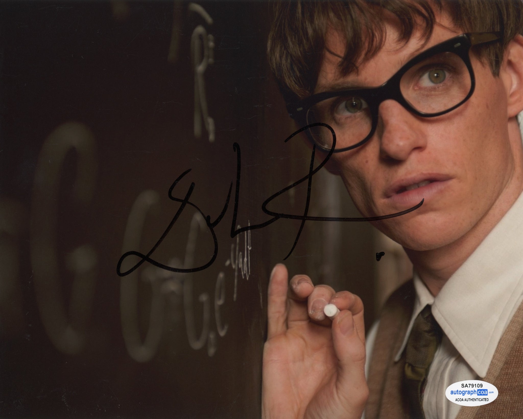 Eddie Redmayne Theory of Everything Signed Autograph 8x10 Photo ACOA