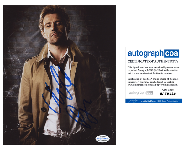 Matt Ryan Constantine Legends of Tomorrow Signed Autograph 8x10 Photo ACOA