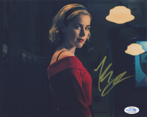 Kiernan Shipka CAOS Chilling Adventures of Sabrina Signed Autograph 8x10 Photo ACOA