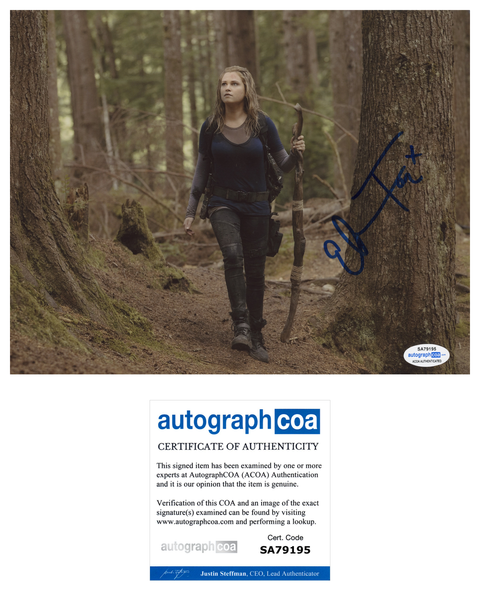 Eliza Taylor The 100 Signed Autograph 8x10 Photo ACOA