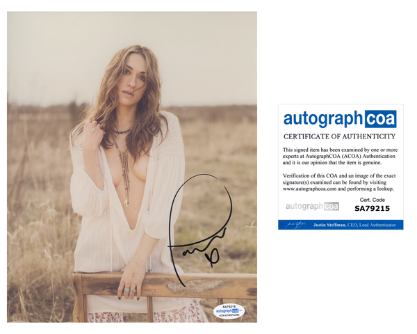 Tasya Teles The 100 Sexy Signed Autograph 8x10 Photo ACOA