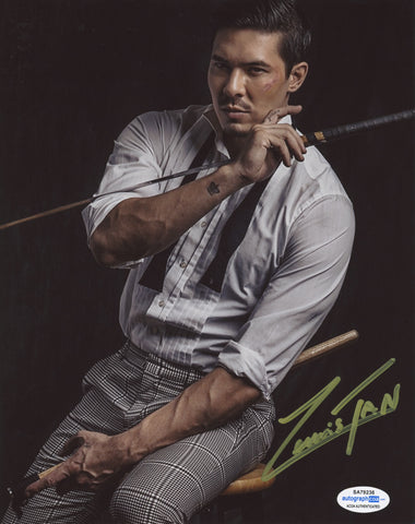 Lewis Tan Mortal Kombat Signed Autograph 8x10 Photo ACOA