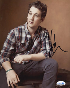 Miles Teller Top Gun Signed Autograph 8x10 Photo ACOA