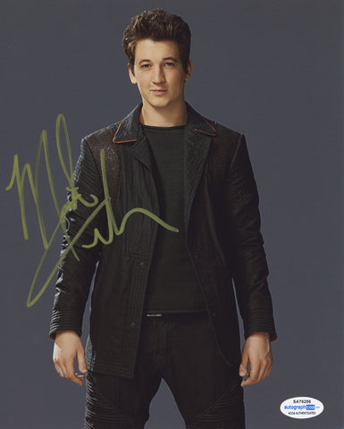 Miles Teller Divergent Signed Autograph 8x10 Photo ACOA